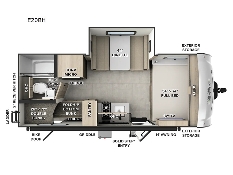2026 Forest River Rv Flagstaff E-Pro E20BH in dublin TX