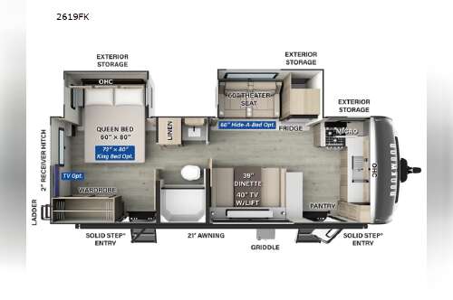 2025 Forest River Rv Rockwood Ultra Lite 2619FK in chubbuck ID