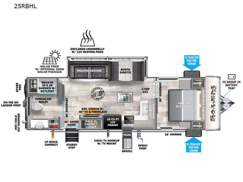 2023 Forest River Rv Salem Hemisphere Hyper-Lyte 25RBHL in bath PA