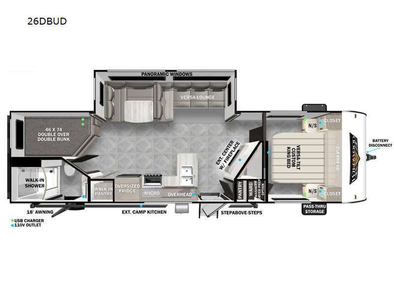 2025 Forest River Rv Wildwood 26DBUD in franklinville NC