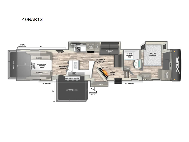 2026 Forest River Rv XLR Nitro 40BAR13 in myrtle beach SC