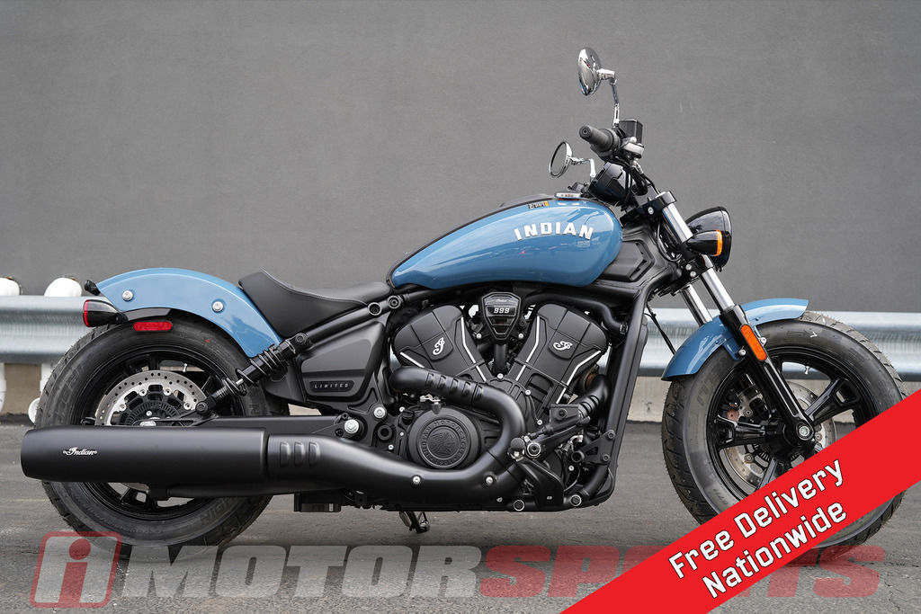 2026 Indian Motorcycle Scout Sixty Bobber Limited Storm Blue LIMITED in Elmhurst, IL