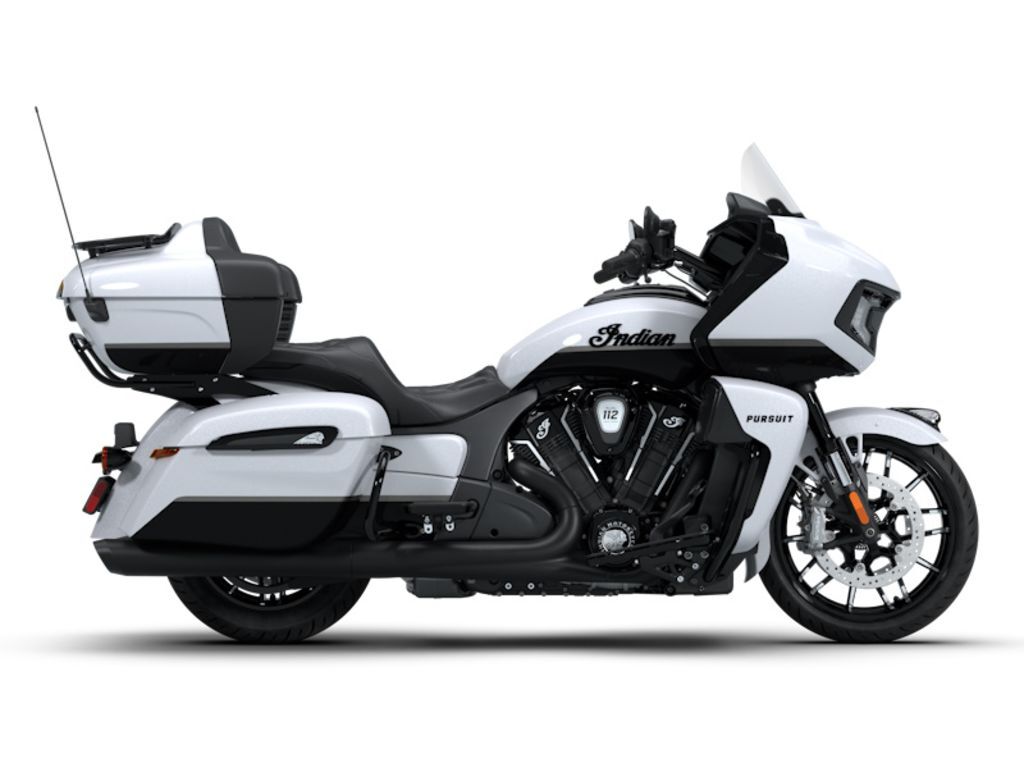2026 Indian Motorcycle Pursuit Dark Horse 112 Ghost White Metallic with Black DARK HORSE in Elmhurst, IL