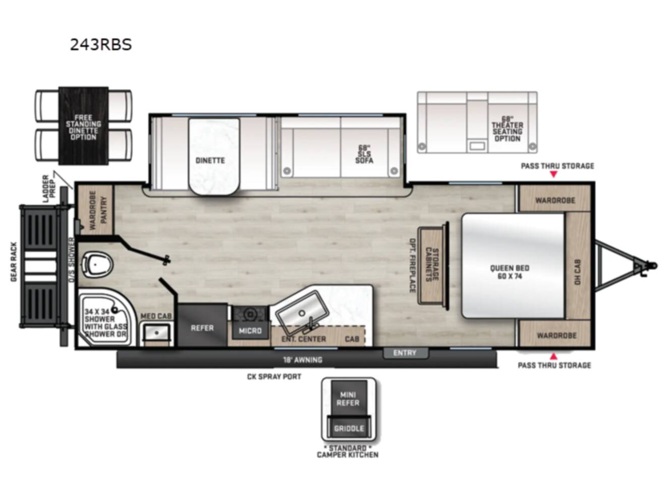 A photo of this 2026 Coachmen Rv Catalina Legacy Edition 243RBS