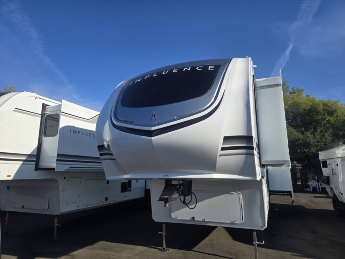 A photo of this 2026 Grand Design Influence 3804DS