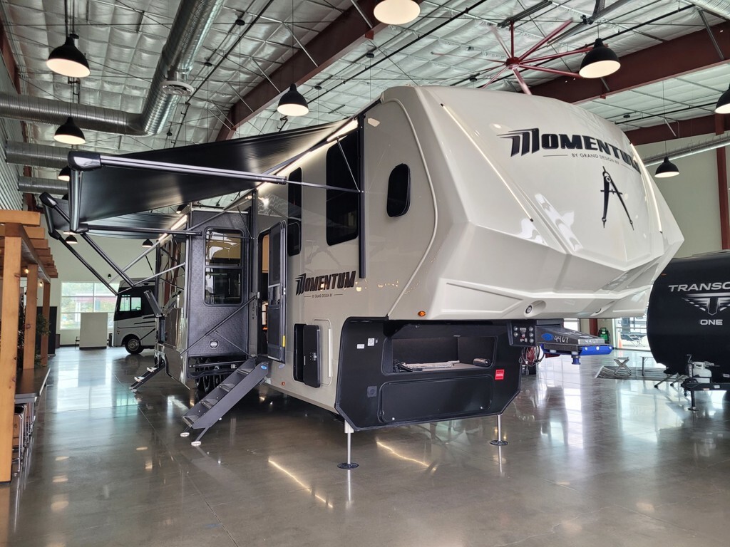 2026 Grand Design Momentum M-Class 395MS Fifth Wheel Toy Hauler RV