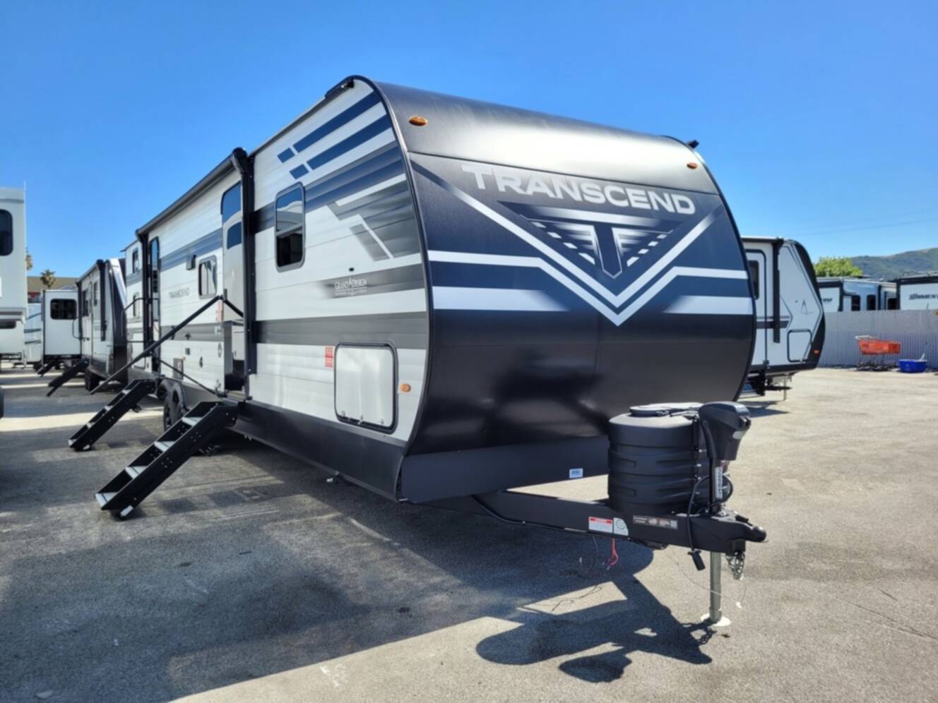 A photo of this 2026 Grand Design Transcend 325BHT