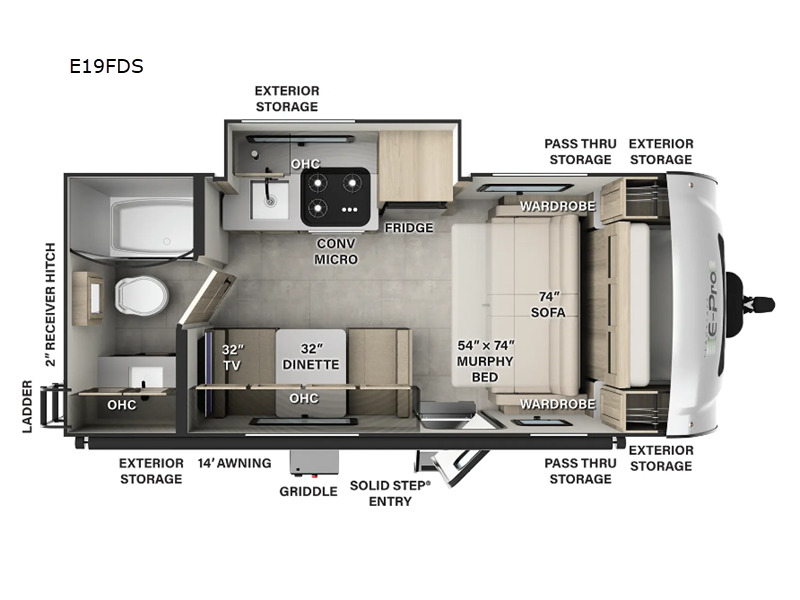 2026 Forest River Rv Flagstaff E-Pro E19FDS in nappanee IN
