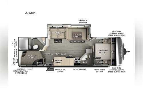 2026 Forest River Rv Flagstaff Super Lite 27DBH in nappanee IN