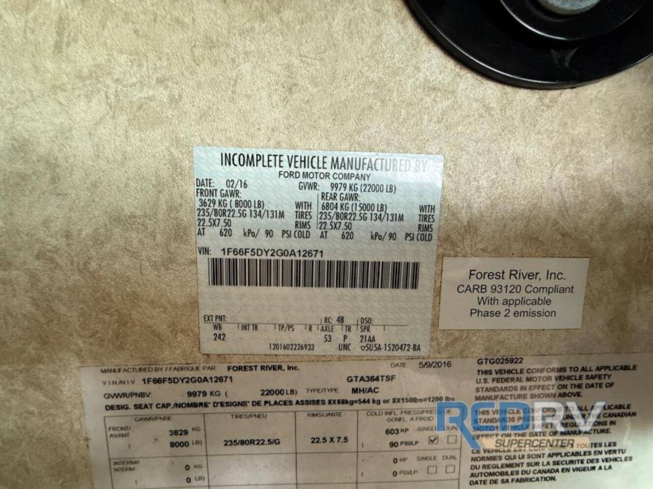 A photo of this 2017 Forest River Rv Georgetown 364TS