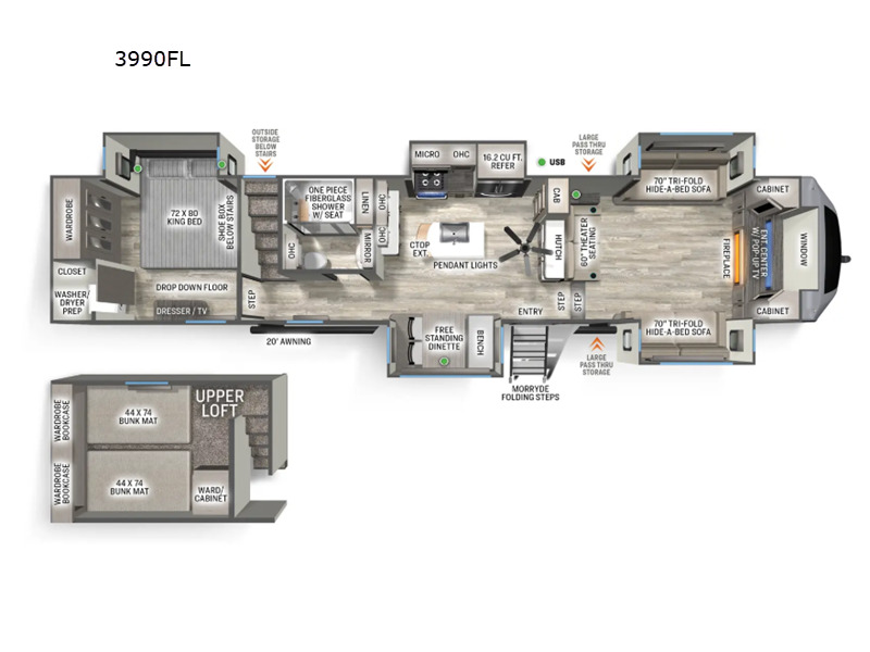 2026 Forest River Rv Sandpiper 3990FL in bunker hill IN