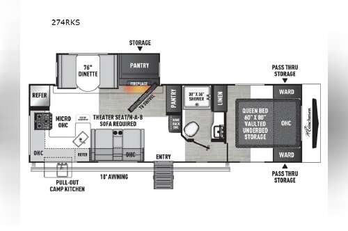 2026 Coachmen Rv Freedom Express Ultra Lite 274RKS in bunker hill IN