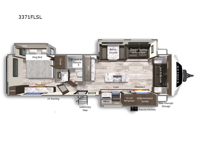 2026 Dutchmen Rv Kodiak Ultimate 3371FLSL in comfort TX