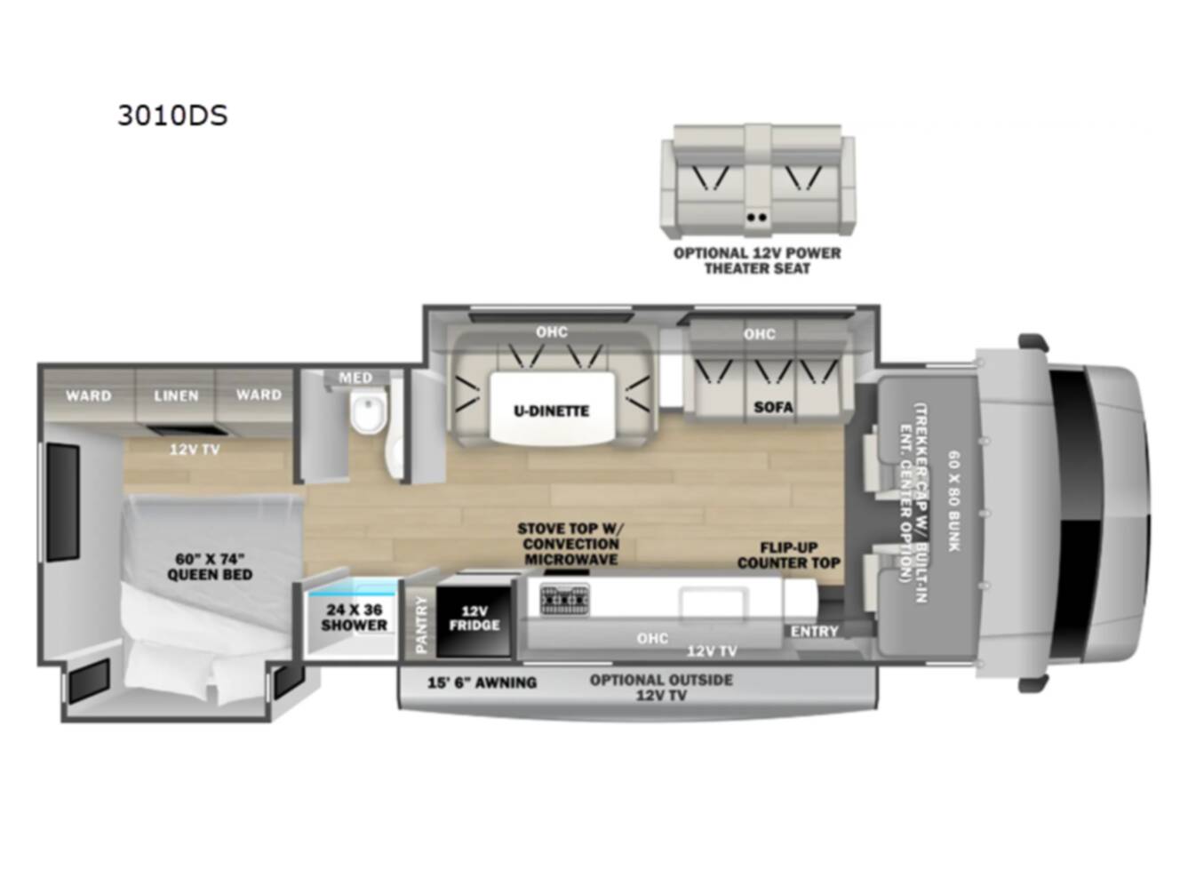 A photo of this 2026 Forest River Rv Sunseeker 3010DS