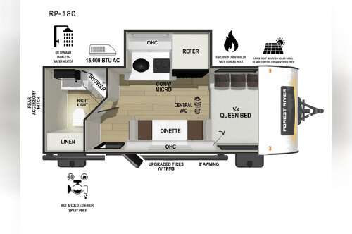 2026 Forest River Rv R Pod RP-180 in middlebury IN