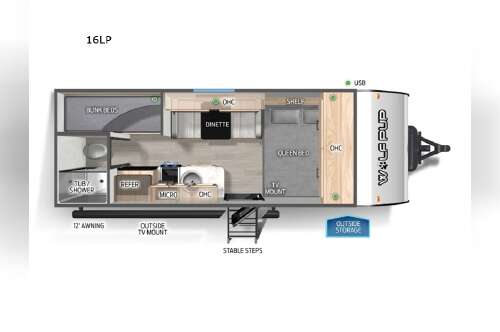 2025 Forest River Rv Cherokee Wolf Pup 16LP in ellington CT