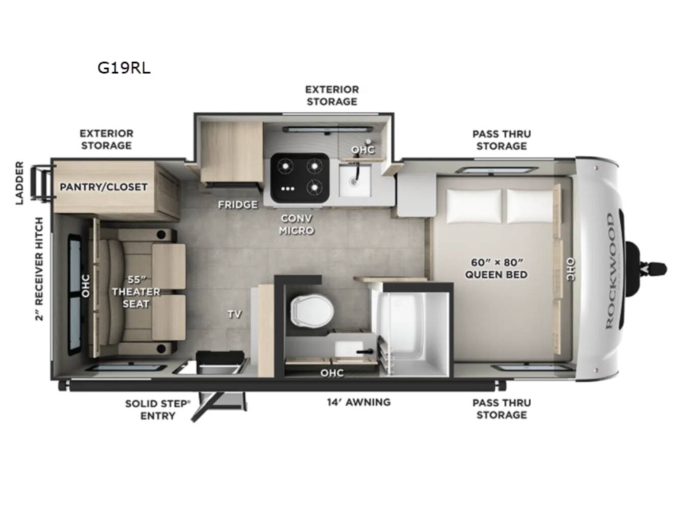 A photo of this 2026 Forest River Rv Rockwood GEO Pro G19RL