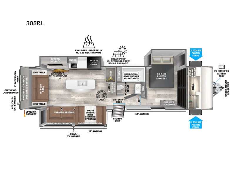 2026 Forest River Rv Wildwood Heritage Glen 308RL in menifee CA