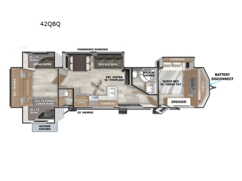 2026 Forest River Rv Wildwood Lodge 42QBQ in east greenwich RI