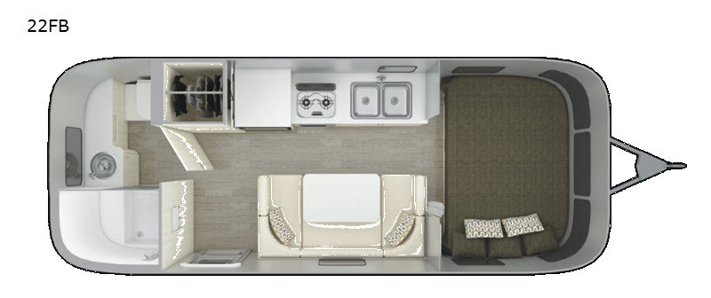 A photo of this 2019 Airstream Sport 22FB
