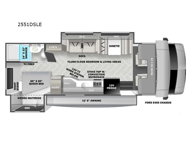 A photo of this 2024 Forest River Rv Forester LE 2551DSLE Ford