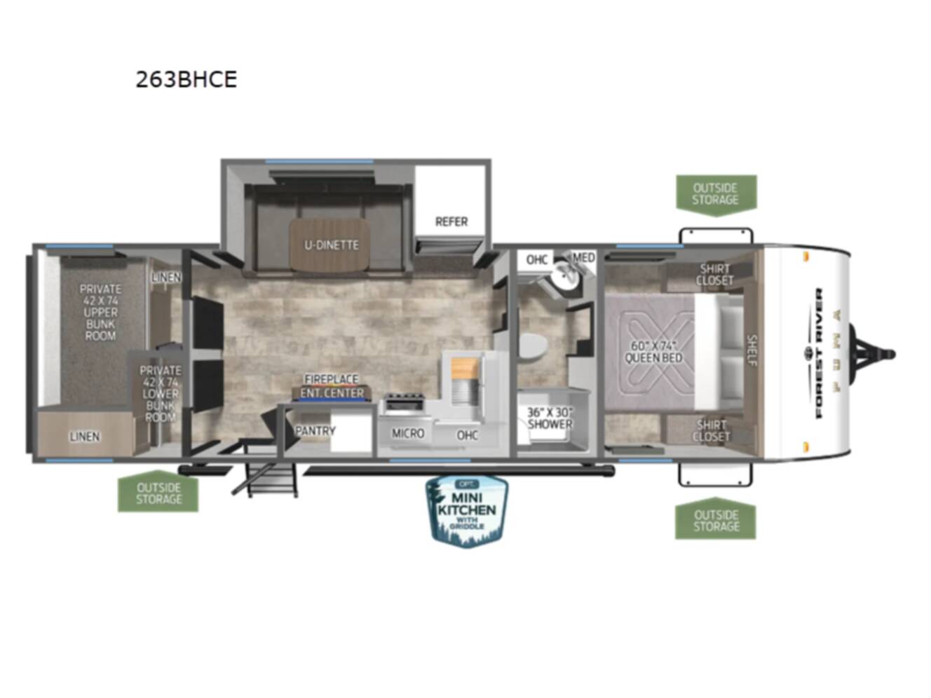 A photo of this 2026 Forest River Rv Puma Camping Edition 263BHCE