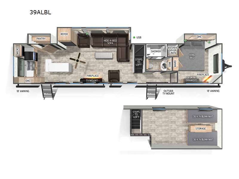 2026 Forest River Rv Cherokee Timberwolf Black Label 39ALBL in arlington WA