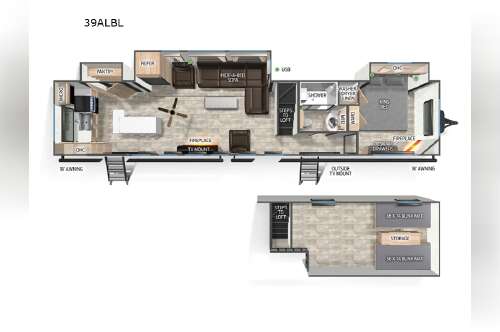 2026 Forest River Rv Cherokee Timberwolf Black Label 39ALBL in arlington WA