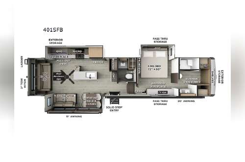 2026 Forest River Rv Rockwood Signature 401SFB in arlington WA