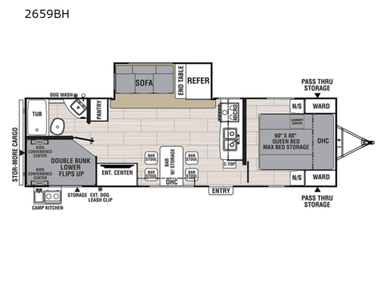 A photo of this 2023 Coachmen Rv Northern Spirit Ultra Lite 2659BH
