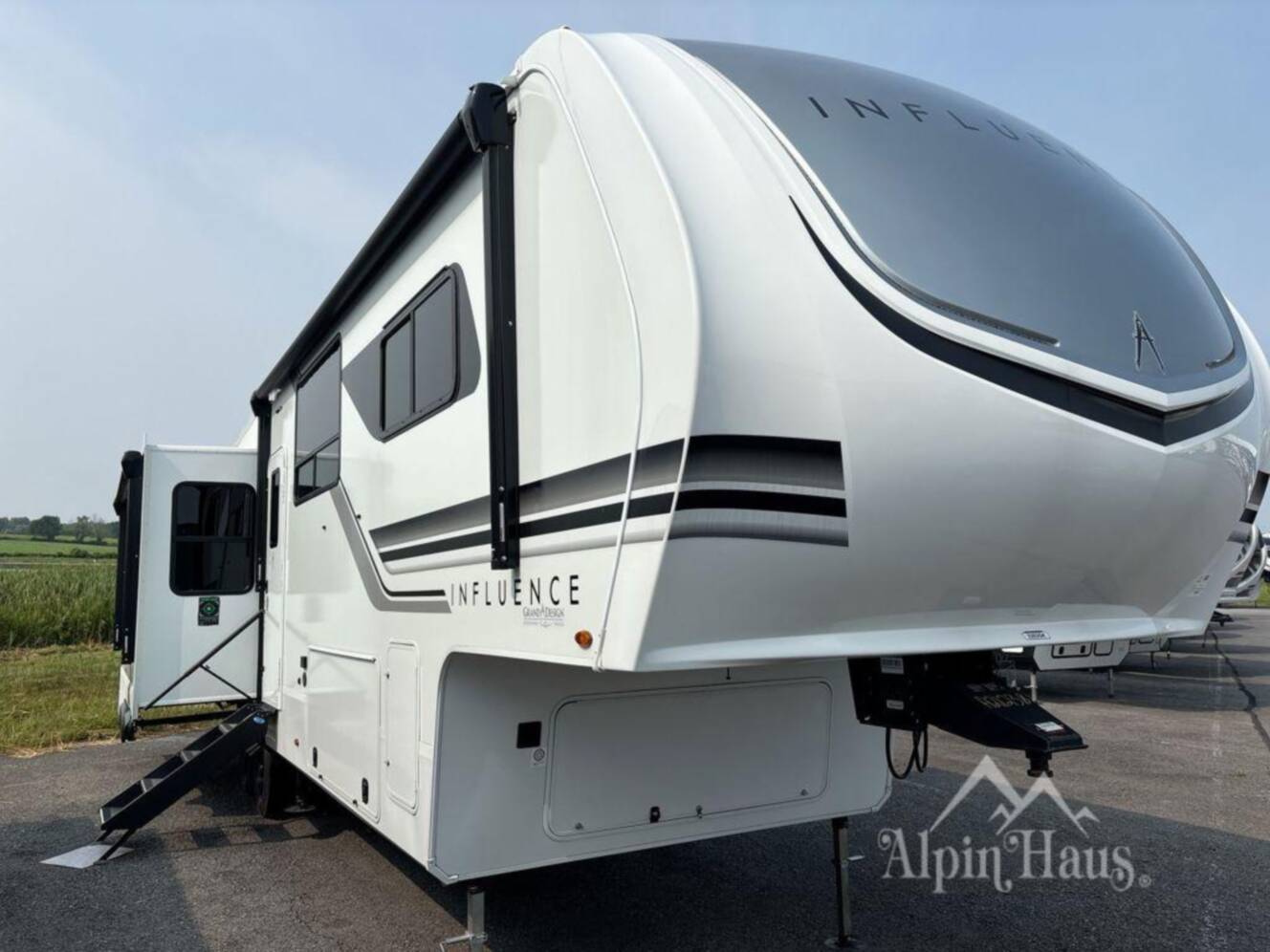 A photo of this 2025 Grand Design Influence 3203GK