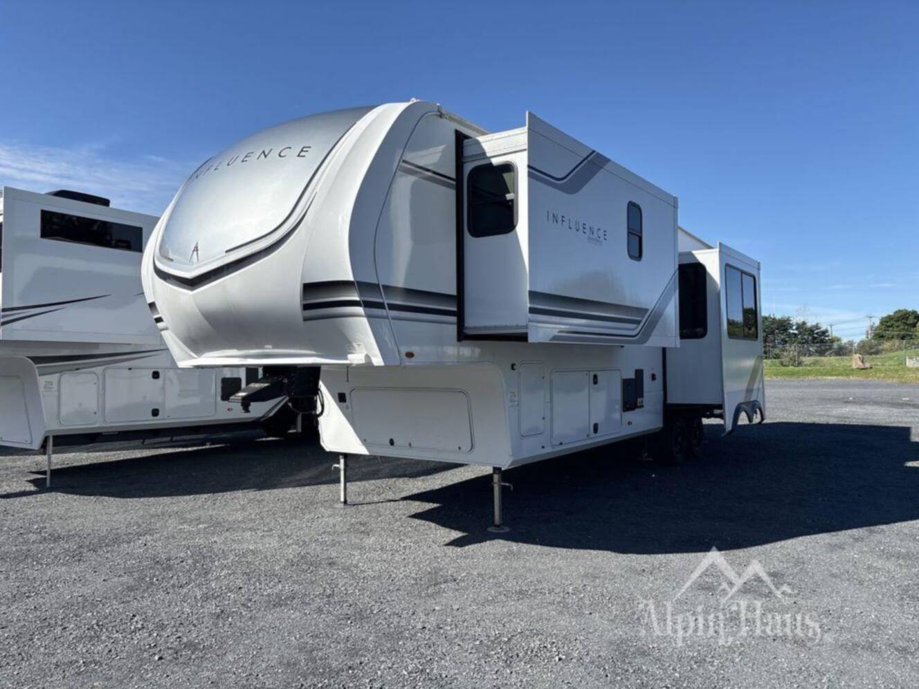 A photo of this 2025 Grand Design Influence 3203GK