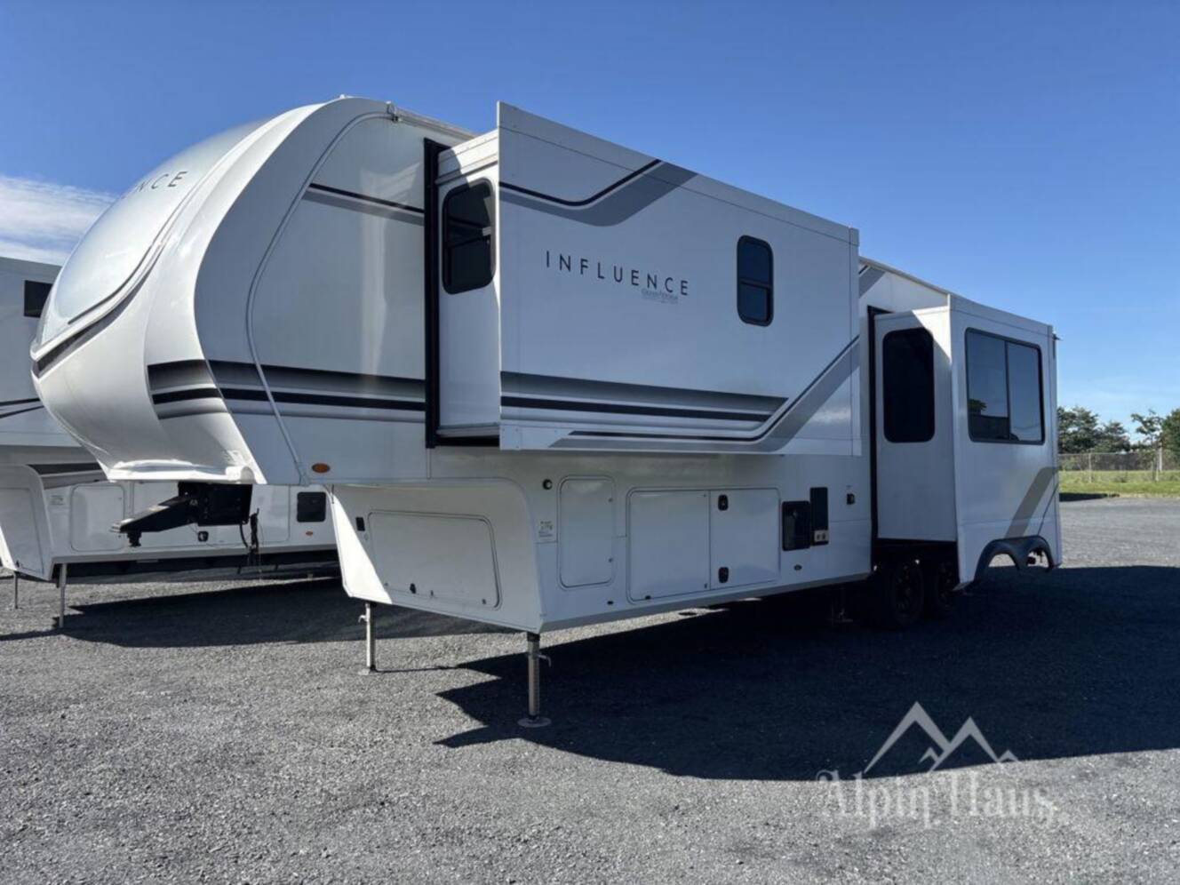 A photo of this 2025 Grand Design Influence 3203GK