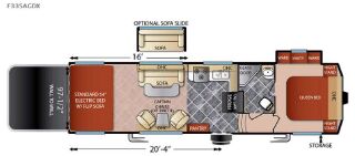 2016 FOREST RIVER SHOCKWAVE F33SAGDX