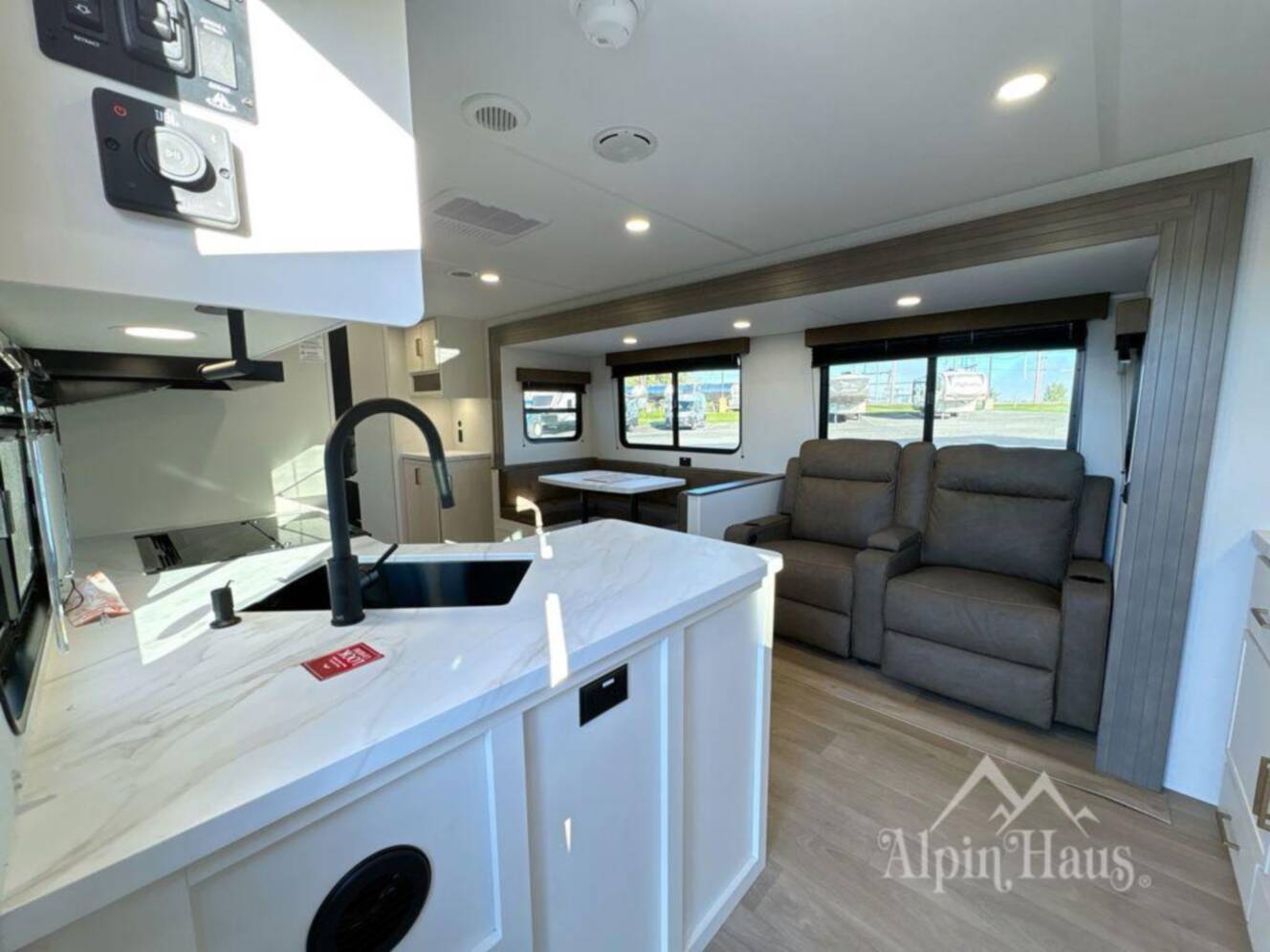 A photo of this 2026 Grand Design Transcend 325BHT