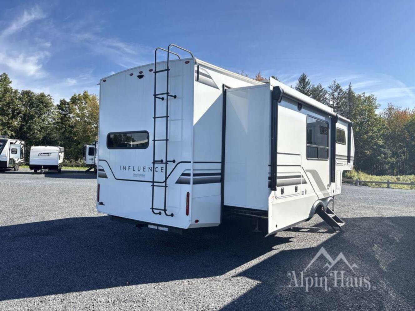 A photo of this 2025 Grand Design Influence 3203GK