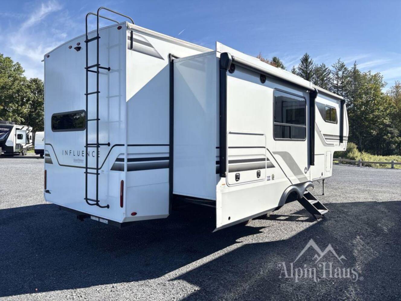 A photo of this 2025 Grand Design Influence 3203GK