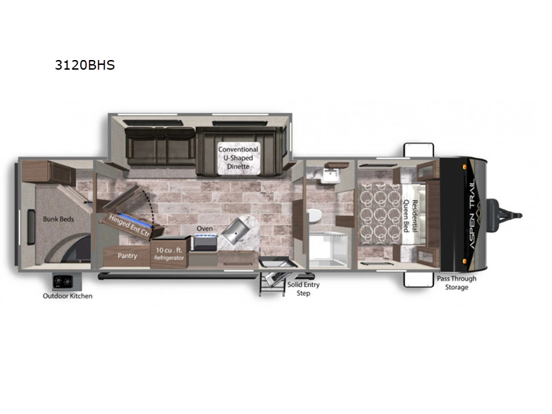2023 Dutchmen Rv Aspen Trail 3120BHS in donna TX