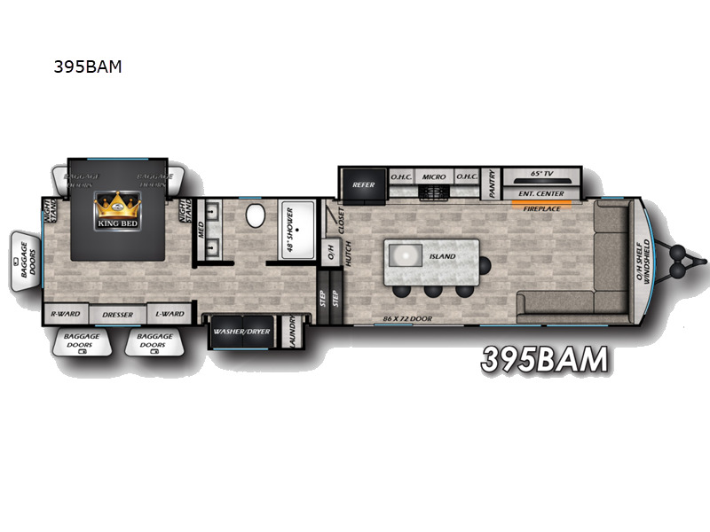 2025 Crossroads Rv Hampton 395BAM HP395BAM in inez TX