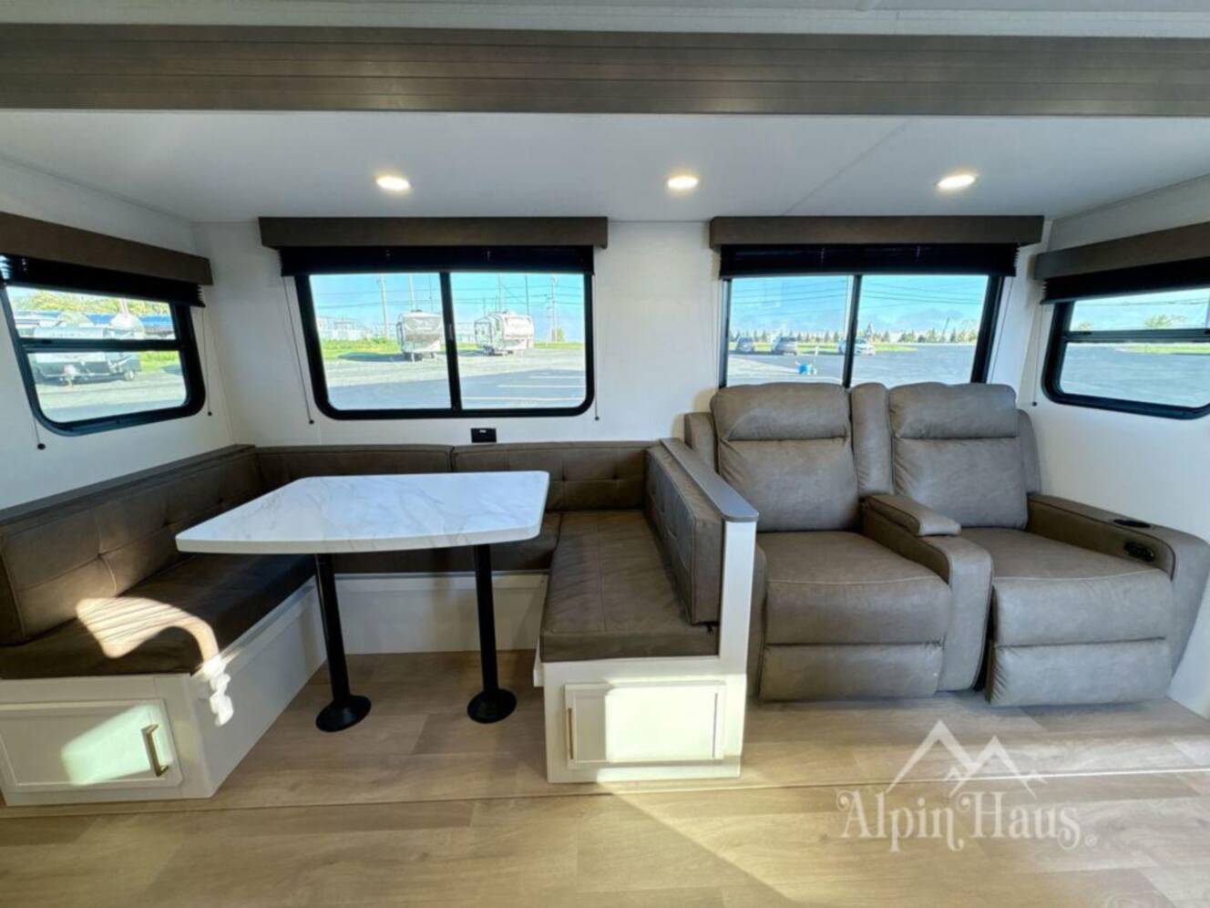 A photo of this 2026 Grand Design Transcend 325BHT