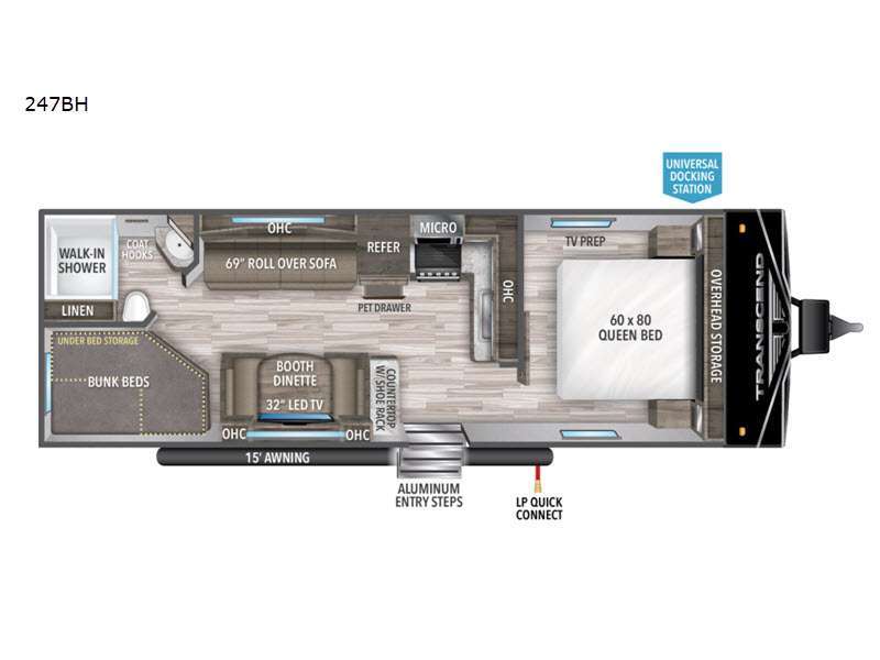 2022 Grand Design Transcend Xplor 247BH in lorena TX