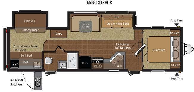 A photo of this 2013 Keystone Rv Hideout 31RBDS