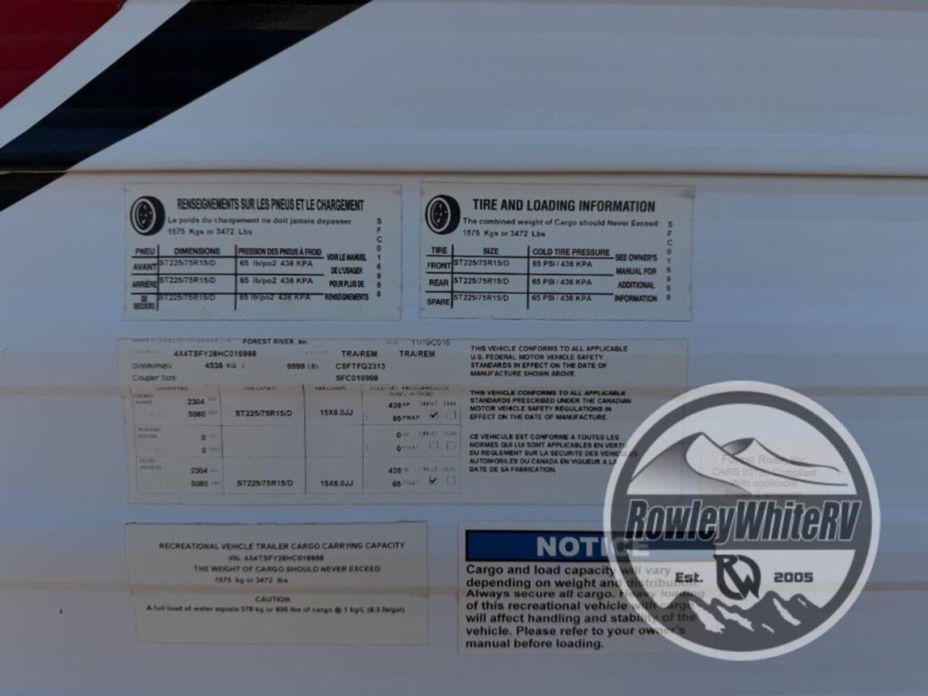 A photo of this 2017 Forest River Rv Stealth FQ2313