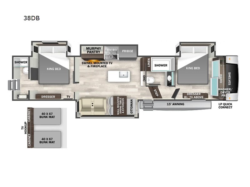2026 Forest River Rv Cedar Creek Experience 38DB in grand terrace CA
