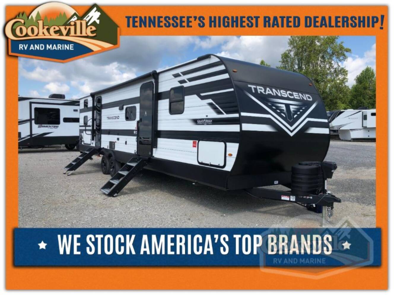 A photo of this 2026 Grand Design Transcend 325BHT