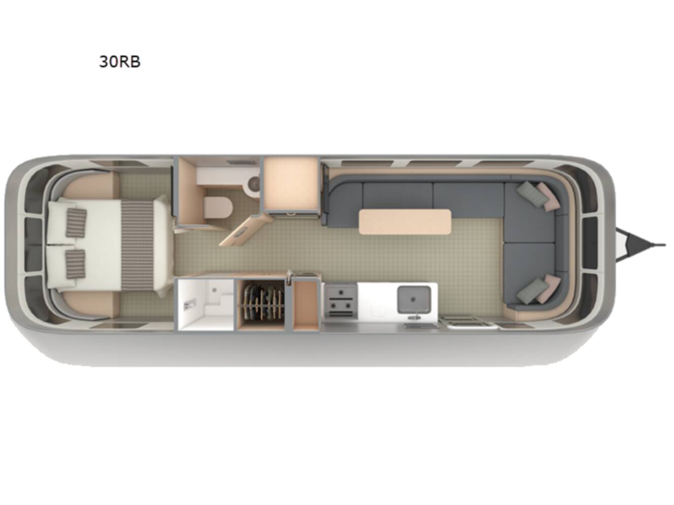 A photo of this 2026 Airstream Globetrotter 30RB with Solar and Lithium