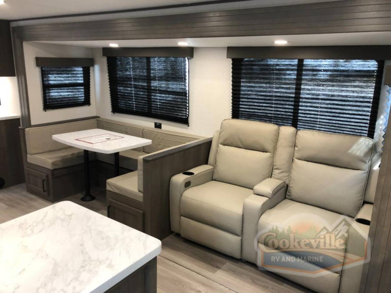 A photo of this 2026 Grand Design Transcend 325BHT