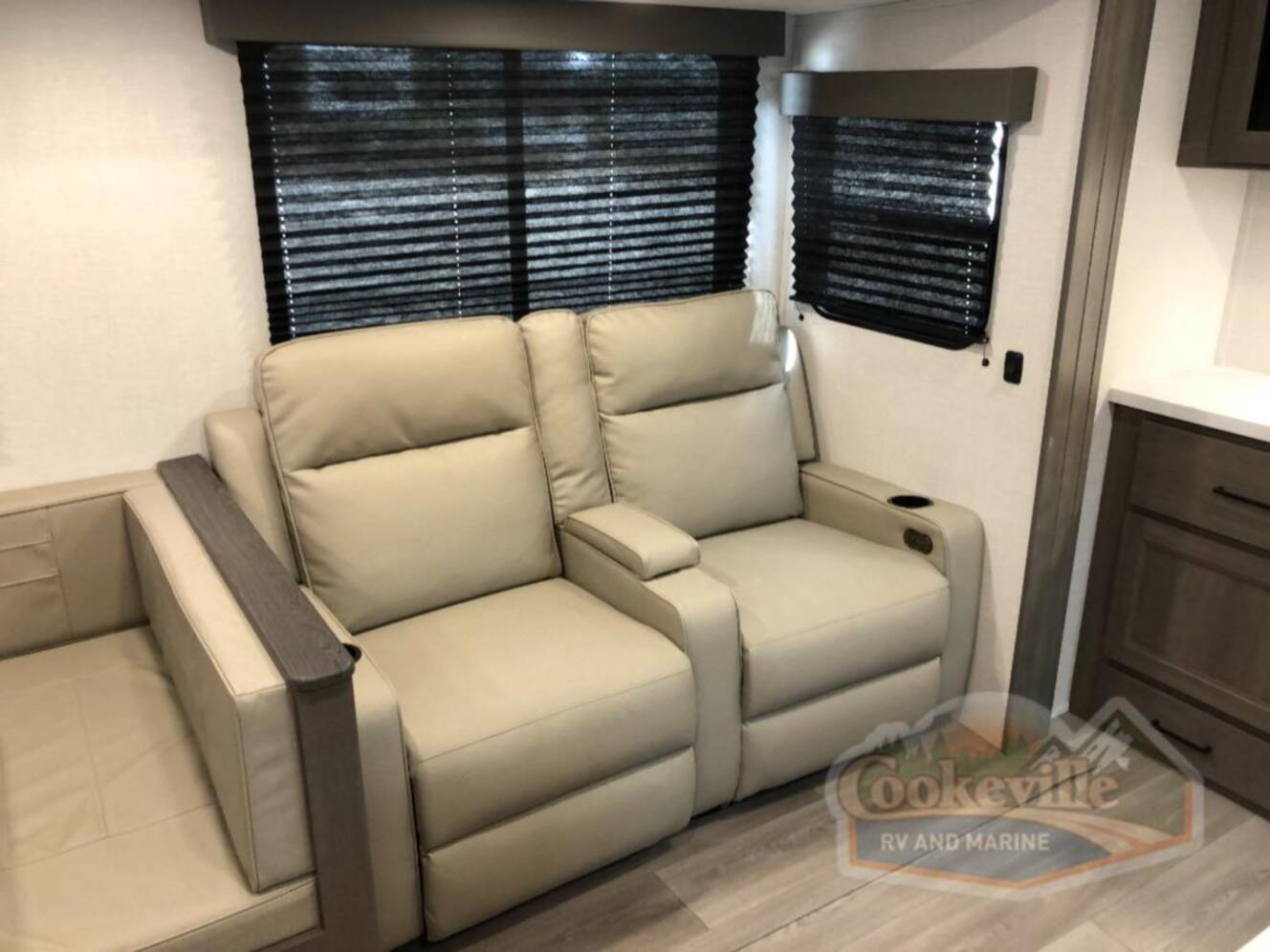 A photo of this 2026 Grand Design Transcend 325BHT