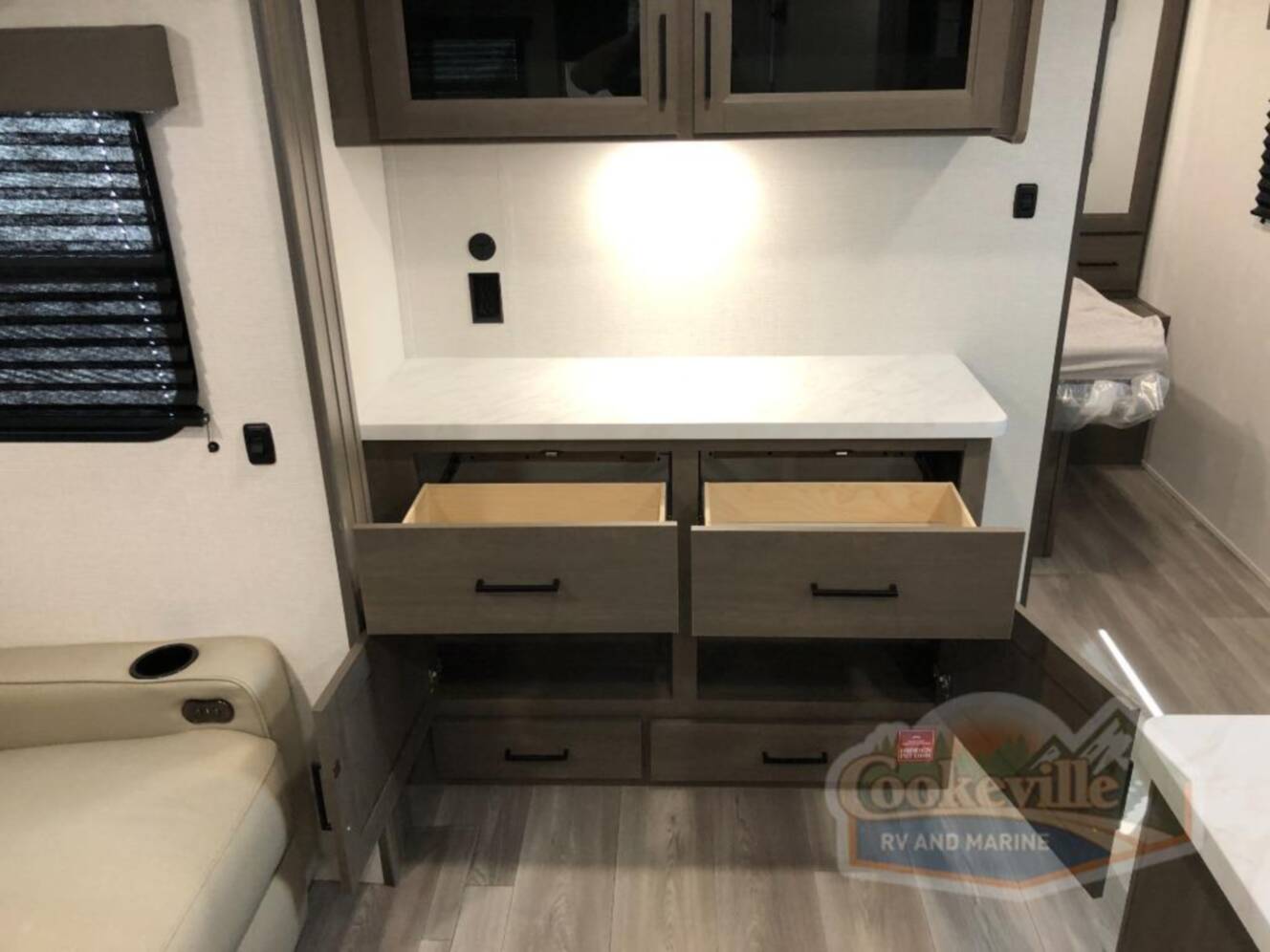 A photo of this 2026 Grand Design Transcend 325BHT