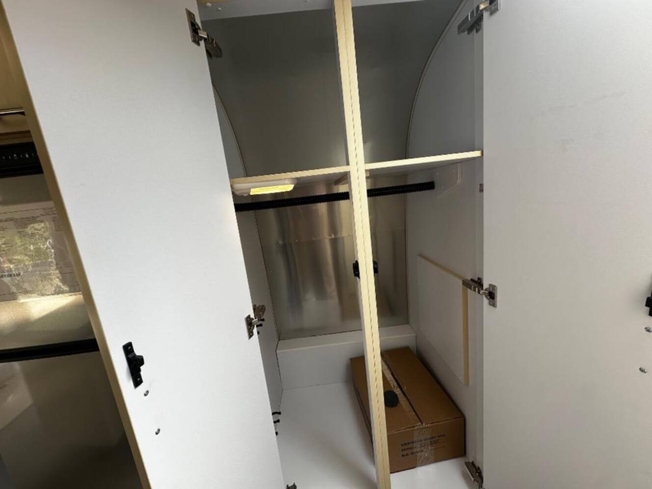 A photo of this 2026 Airstream Flying Cloud Twin Hatch with Lithium and Solar 27FB Twi